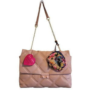 Betsey Johnson Quilted Shoulder Bag w/Pouch
